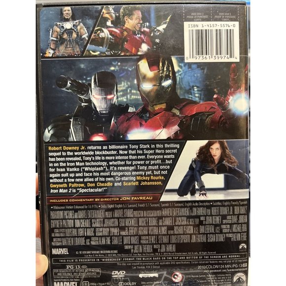 Iron Man 2 (DVD, 2010) - Picture 2 of 2
